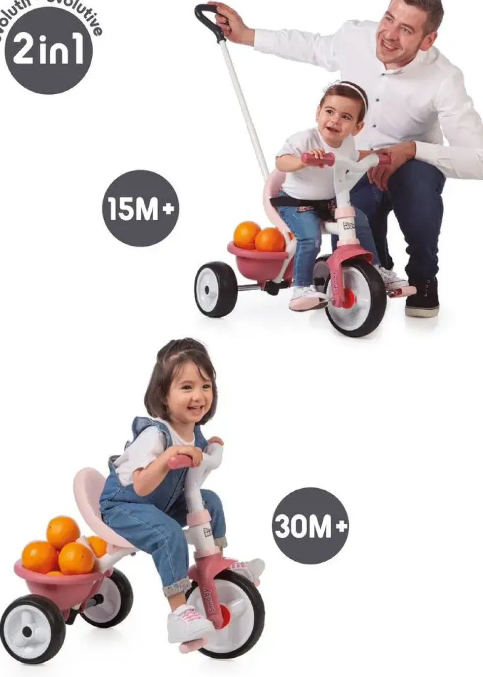 TRICYCLE BE MOVE ROSE