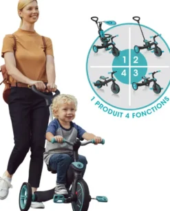 TRICYCLE EVOLUTIF EXPLORER 4 IN 1 GLOBBER - VERT MENTHE