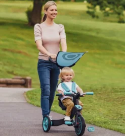 TRICYCLE EVOLUTIF EXPLORER 4 IN 1 GLOBBER - VERT MENTHE