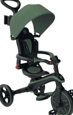 TRICYCLE EXPLORER 4-EN-1 PLIABLE ET EVOLUTIF VERT OLIVE