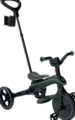 TRICYCLE EXPLORER 4-EN-1 PLIABLE ET EVOLUTIF VERT OLIVE