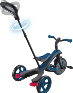 TRICYCLE EXPLORER 4 EN 1 V2 -BLEU ROI
