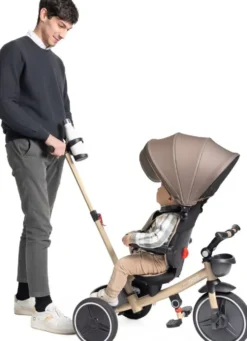 TRICYCLE PLIABLE 4 EN 1 - BEIGE