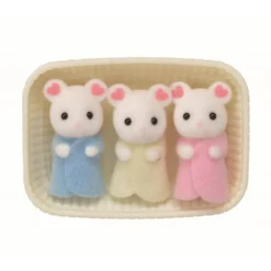 TRIPLES SOURIS MARSHMALLOW - SYLVANIAN PERSONNAGES ET TENUES