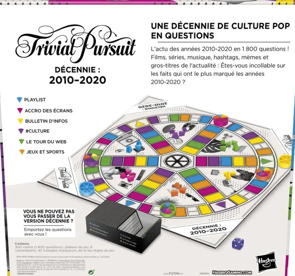 TRIVIAL PURSUIT DECADES 2010-2020