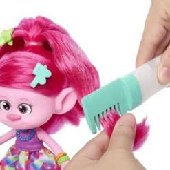TROLLS3 - FIGURINE POPPY CHEVEUX PAILLETTES -HAIR POPS