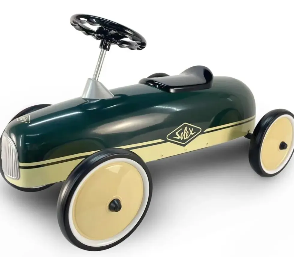 TROTTEUR SOLEX METAL VINTAGE 73 CM - VERT ET BEIGE
