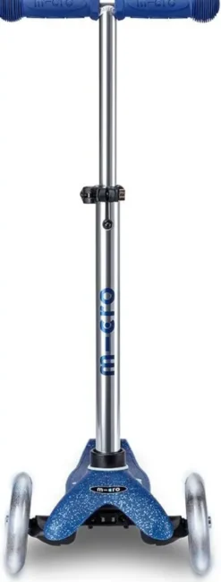TROTTINETTE MINI MICRO DELUXE GLITTER BLEU LED
