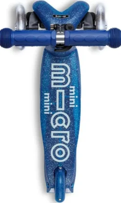 TROTTINETTE MINI MICRO DELUXE GLITTER BLEU LED
