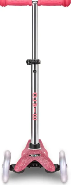 TROTTINETTE MINI MICRO DELUXE GLITTER ROSE LED
