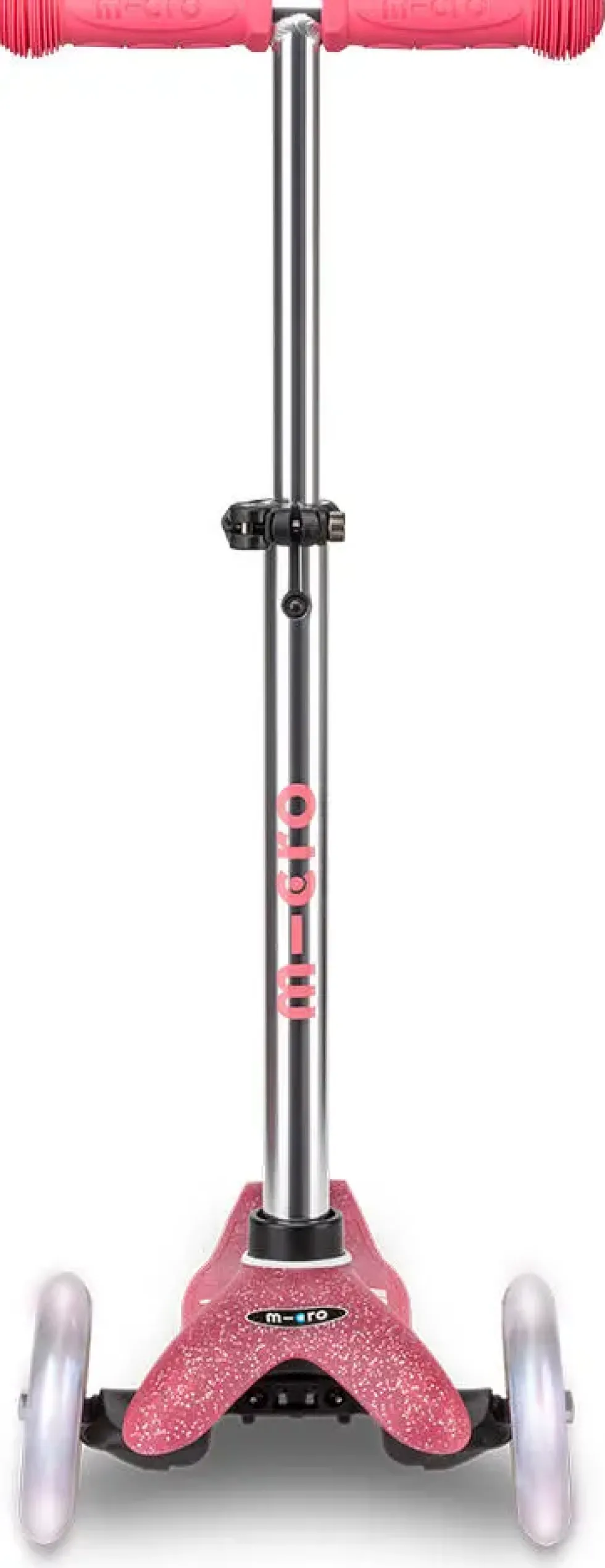 TROTTINETTE MINI MICRO DELUXE GLITTER ROSE LED