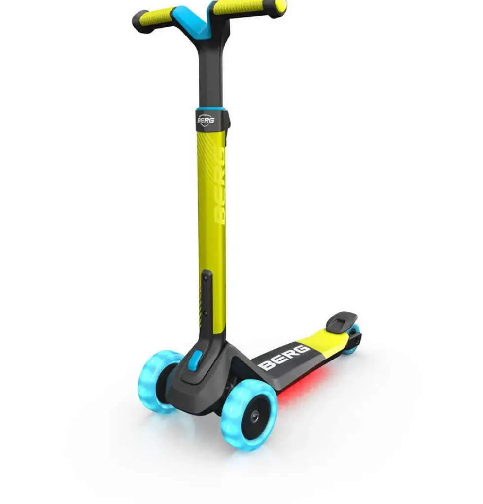 TROTTINETTE - NEXO PLIABLE VERT CITRON ROUES LED ET PLATEAU LUMINEUX