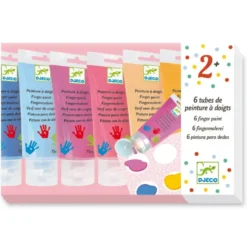 6 TUBES DE PEINTURE A DOIGTS SWEET