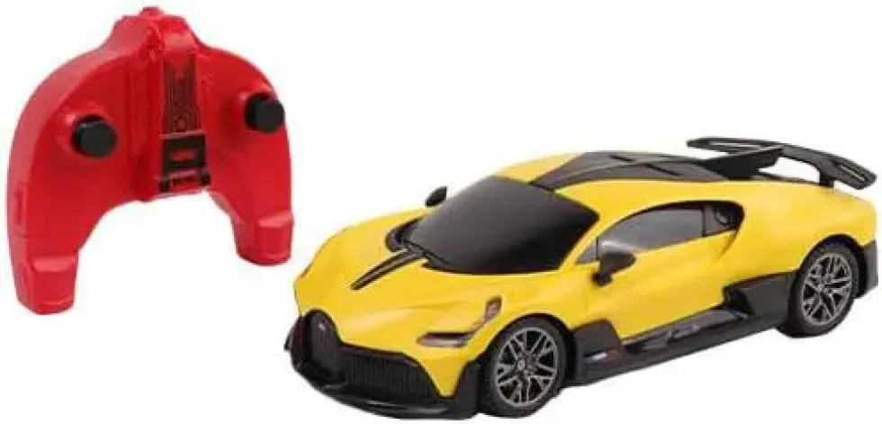 TURBO CHALLENGE - BUGATTI DIVO - 1:24 - VOITURE TELECOMMANDEE - JAUNE