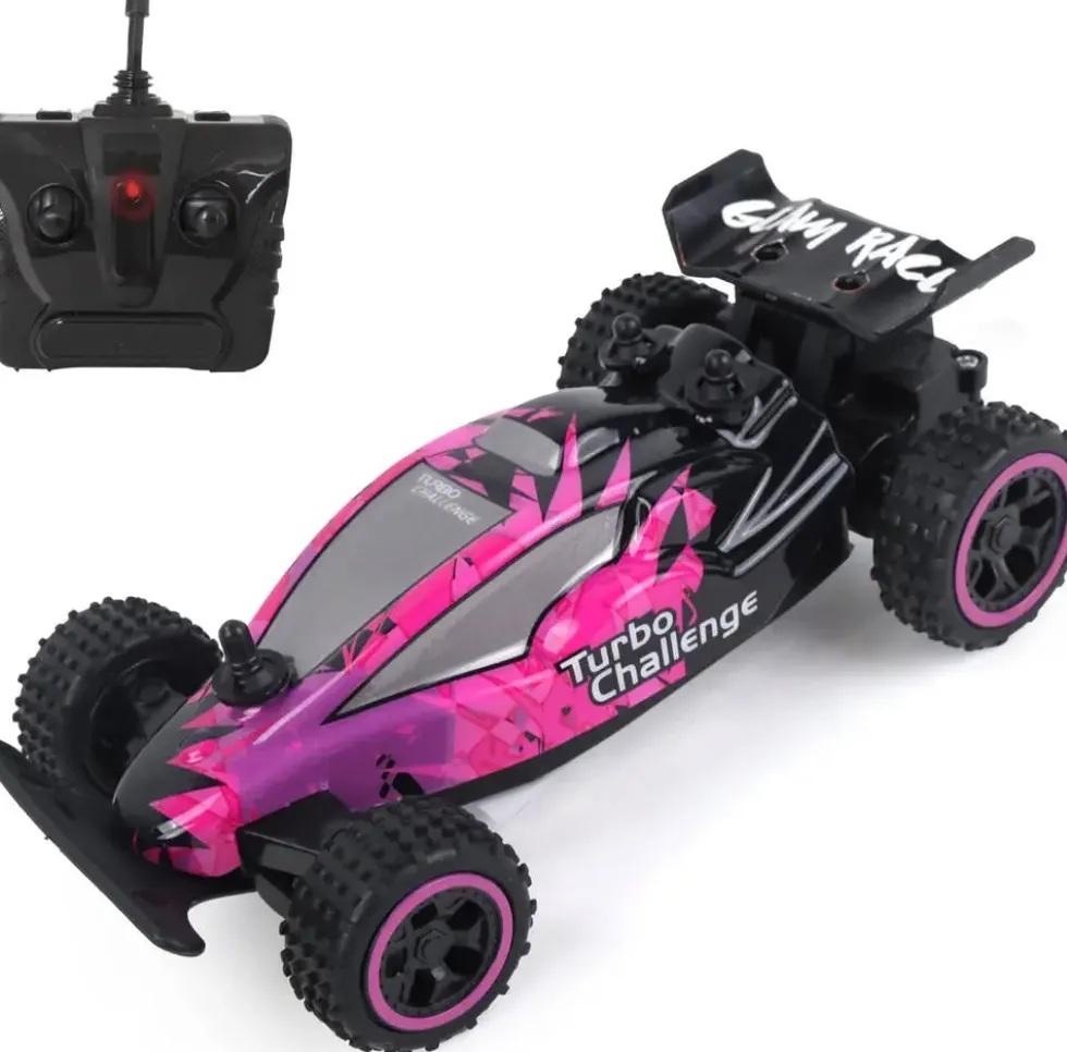 TURBO CHALLENGE - BUGGY GLAM - OFF ROAD - VOITURE TELECOMMANDEE - ROSE - 1:28