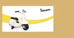 TURBO CHALLENGE - PORTEUR ELECTRIQUE - MINI VESPA GTS BLANC