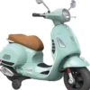 TURBO CHALLENGE - VESPA PORTEUR VERT D'EAU SIEGE CUIR
