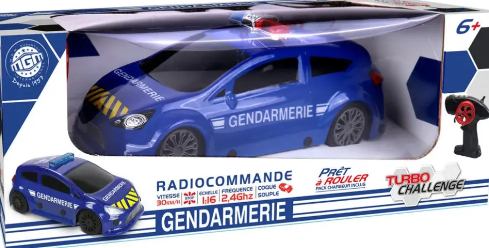 TURBO CHALLENGE - 1:16 VOITURE RADIOCOMMANDEE GENDARMERIE