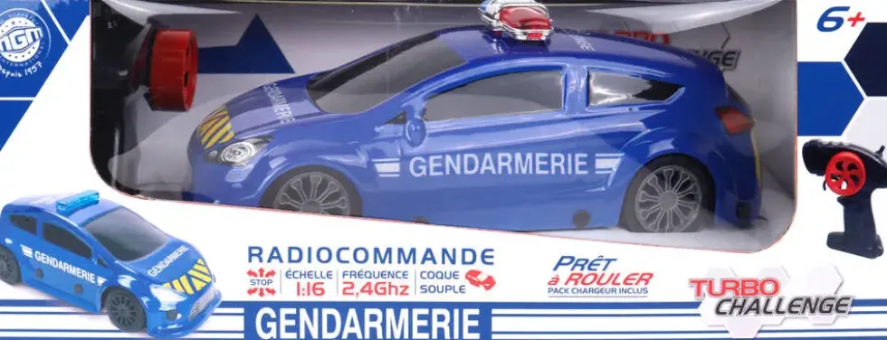 TURBO CHALLENGE - 1:16 VOITURE RADIOCOMMANDEE GENDARMERIE