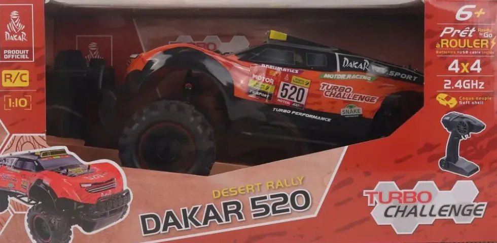 TURBO CHALLENGE - VOITURE RADIOCOMMANDEE DESERT RALLY DAKAR 520