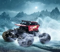 TURBO CHALLENGE - VOITURE RADIOCOMMANDEE EXTREME 4X4 ROUES INTERCHANGEABLES