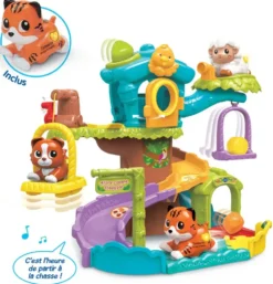 TUT TUT ANIMO BISOUS - ARBRE CABANE TOBOGGAN +TAMARIN LE TIGRE MALIN