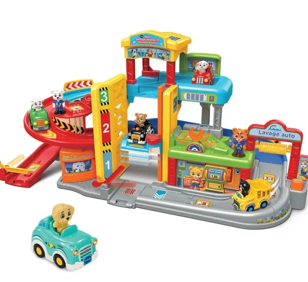 TUT TUT BOLIDES - MAXI GARAGE INTERACTIF MECANO ANIMO (+THEO, FAN D'AUTO)