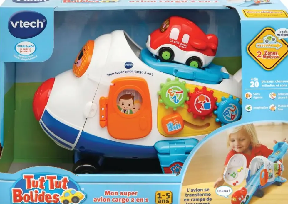 TUT TUT BOLIDES MON SUPER AVION CARGO 2 EN 1