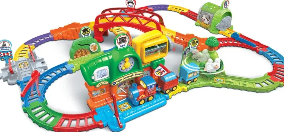 TUT TUT BOLIDES - SUPER CIRCUIT TRAIN EDUCATIF (ADAM, TRAIN MARCHAND)