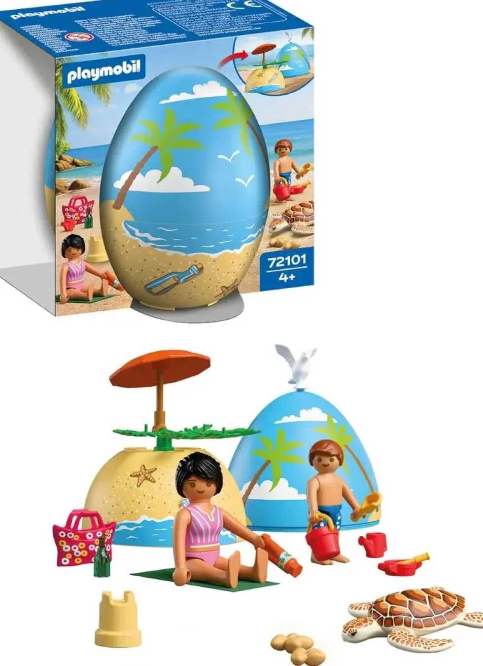 ŒUF 2EN1 : VACANCES A LA PLAGE 72101