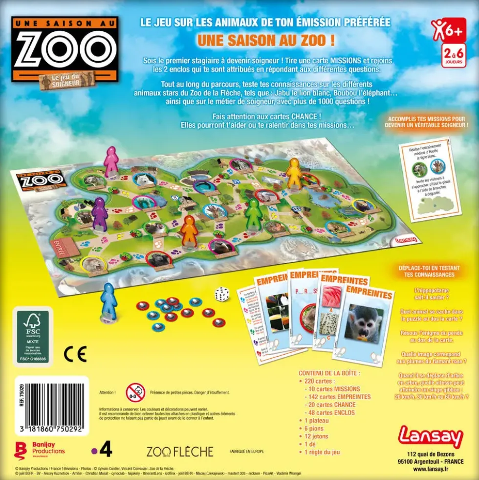UNE SAISON AU ZOO LE JEU DU SOIGNEUR