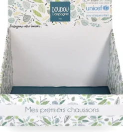 UNICEF - CHAUSSONS PANDA ROUX AVEC HOCHET - 0 A 6 MOIS