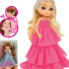 UNIQUE EYES - POUPEE 25 CM AVEC ROBE DE GALA