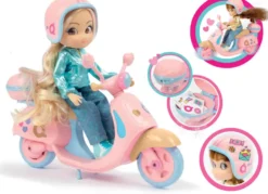 UNIQUE EYES- POUPEE 25 CM + SCOOTER FUN RIDE