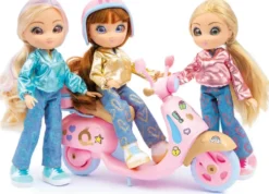 UNIQUE EYES- POUPEE 25 CM + SCOOTER FUN RIDE