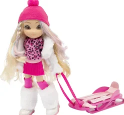 UNIQUE EYES - POUPEEWINTER HOLIDAY -25 CM + ACCESSOIRES