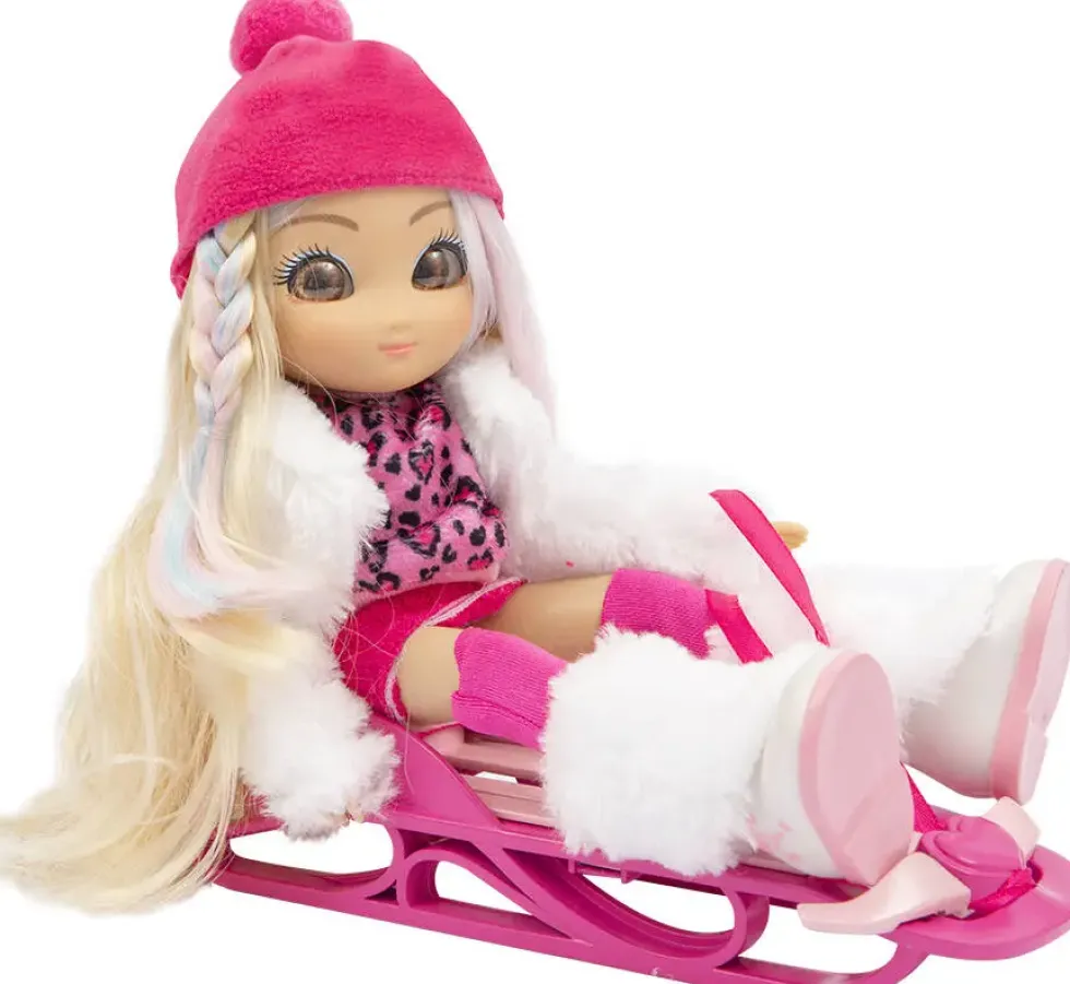 UNIQUE EYES - POUPEEWINTER HOLIDAY -25 CM + ACCESSOIRES