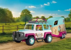 VEHICULE AVEC REMORQUE A CHEVAUX 72129