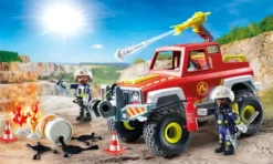 VEHICULE DE POMPIERS AVEC BIDON ENFLAMME - 71824