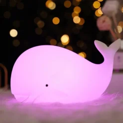 VEILLEUSE BALEINE EN SILICONE RECHARGEABLE