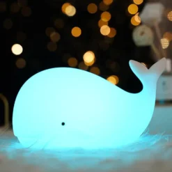 VEILLEUSE BALEINE EN SILICONE RECHARGEABLE