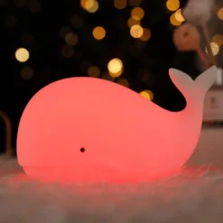 VEILLEUSE BALEINE EN SILICONE RECHARGEABLE