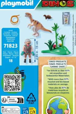 VELOCIRAPTOR ET EXPLORATEUR AVEC LASSO - 71823