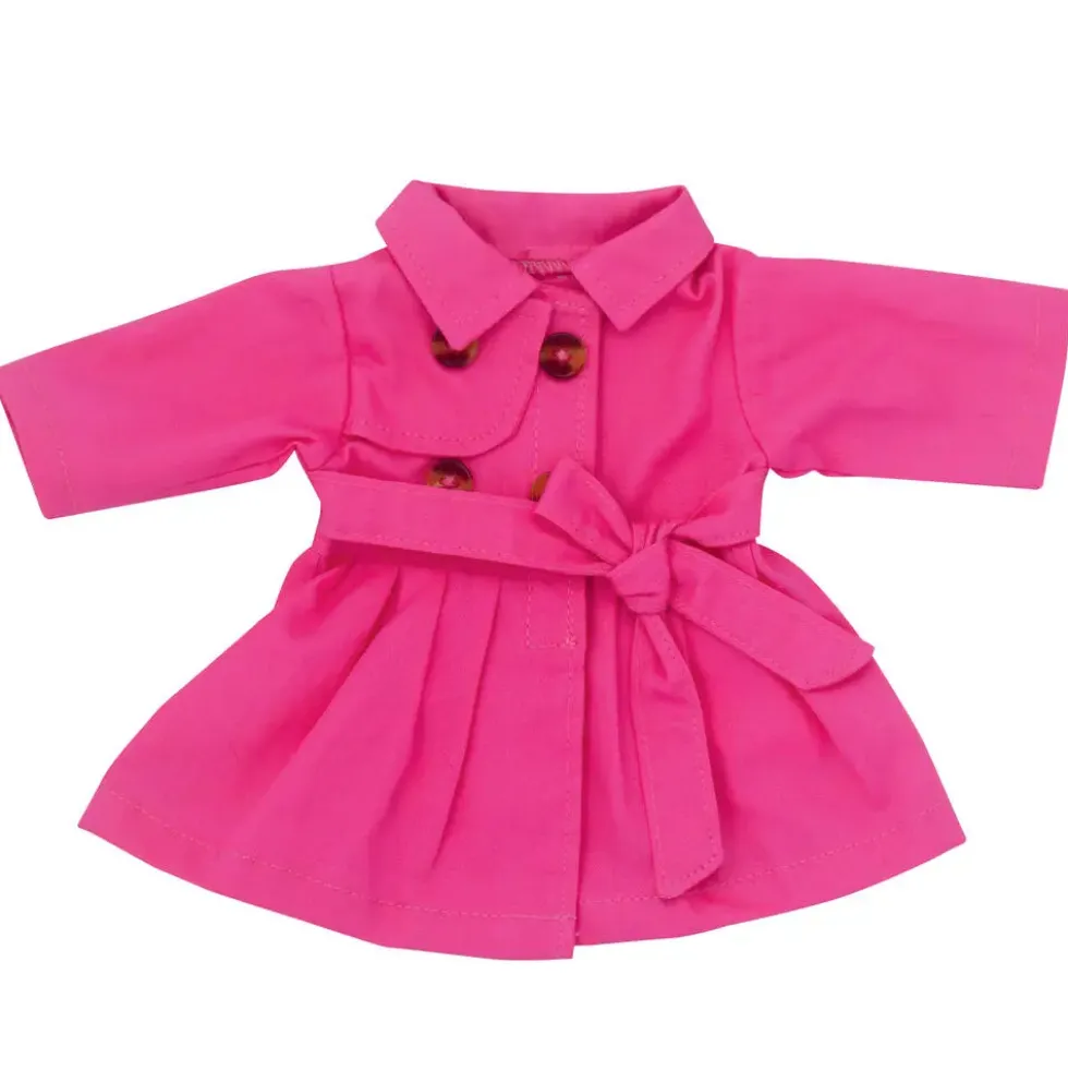VETEMENT POUPEES - MANTEAU ROSE