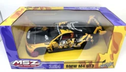 VOITURE BMW M4 GT3 WASA L&S JAUNE 1:24