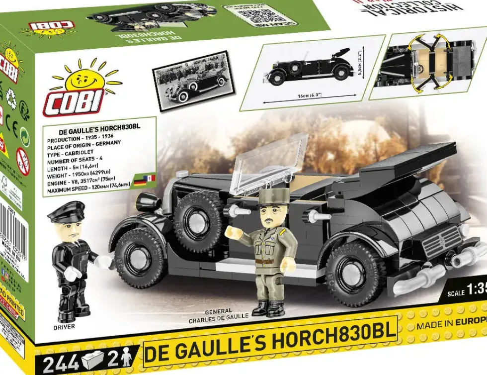 VOITURE HORCH 830BL DE CHARLES DE GAULLE 1:35