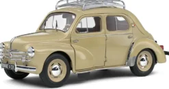 1/18 VOITURE RENAULT 4CV BEIGE 1956