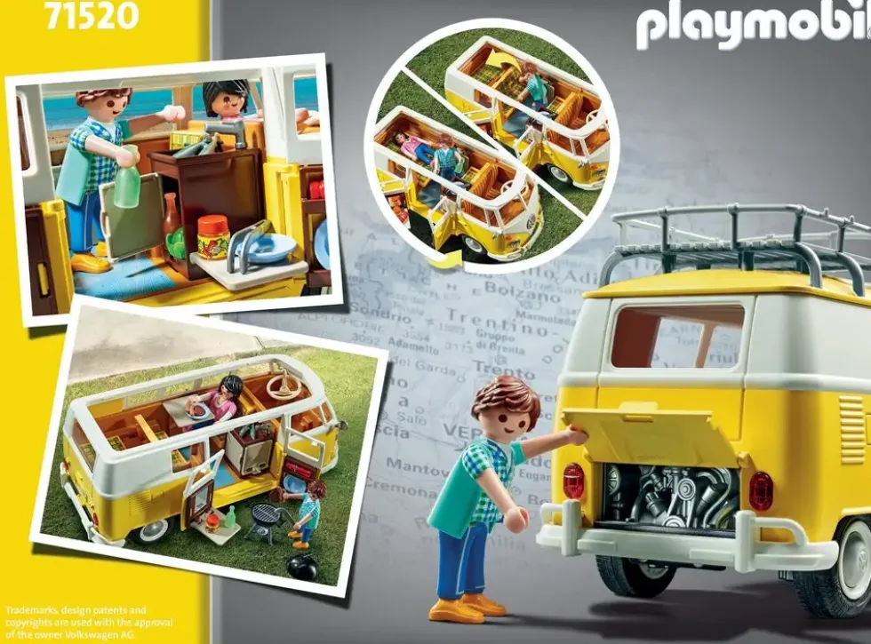 VOLKSWAGEN T1 COMBI JAUNE 71520