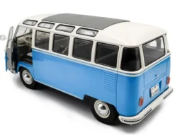1/18 VOLKSWAGEN T1 21 WINDOWS BABY BLUE / WHITE 1962