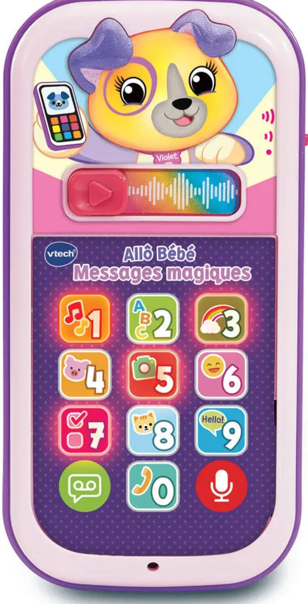 VTECH BABY - ALLO BEBE MESSAGES MAGIQUES ROSE